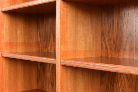 Vintage Tall Teak Danish Shelving Unit / Bookcase by UP Mobelfabrik