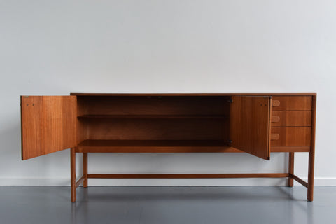 Vintage Mid Century Tall Teak Sideboard with Drawers