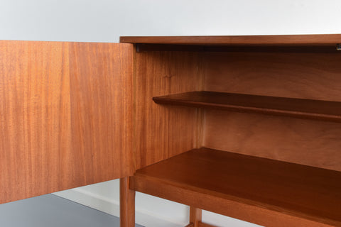 Vintage Mid Century Tall Teak Sideboard with Drawers