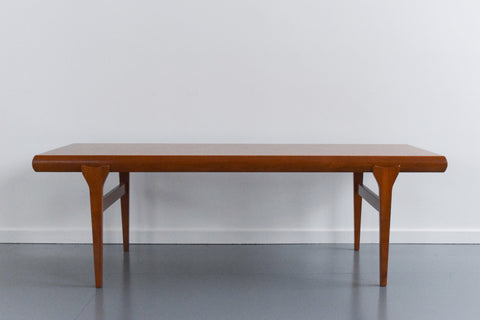 Vintage Large Danish Teak Extending Coffee Table by Johannes Andersen for Silkeborg Mobler