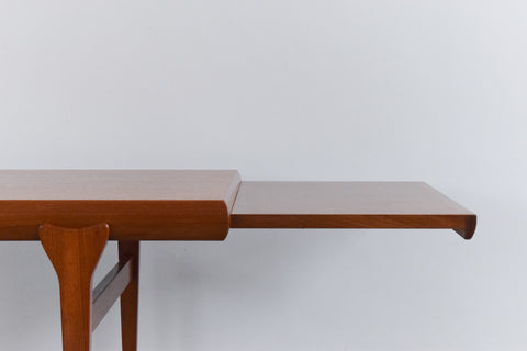 Vintage Large Danish Teak Extending Coffee Table by Johannes Andersen for Silkeborg Mobler