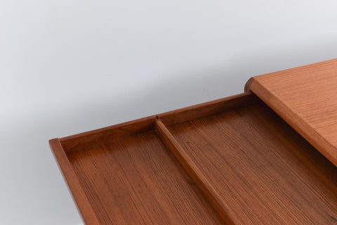 Vintage Large Danish Teak Extending Coffee Table by Johannes Andersen for Silkeborg Mobler