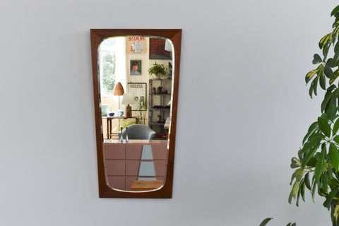 Vintage Danish Teak Mirror