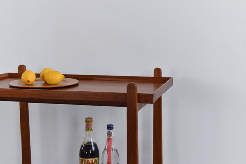 Vintage Teak Drinks Trolley / Bar Cart