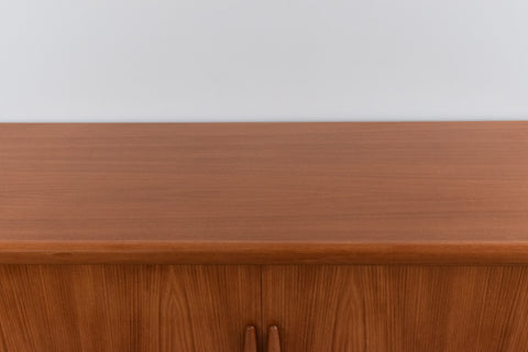 Vintage Danish Teak Tambour Door Media Unit / Sideboard by Dyrlund