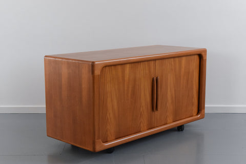 Vintage Danish Teak Tambour Door Media Unit / Sideboard by Dyrlund