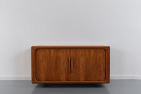 Vintage Danish Teak Tambour Door Media Unit / Sideboard by Dyrlund