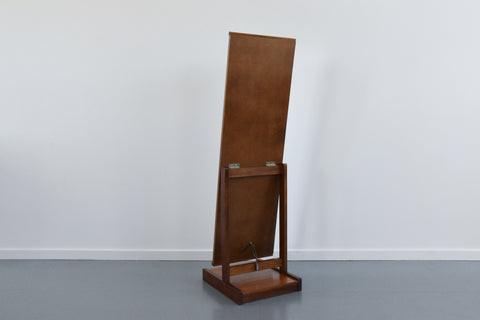 Vintage Free Standing Teak Cantata Range Cheval Mirror by Stag