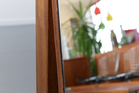Vintage Free Standing Teak Cantata Range Cheval Mirror by Stag