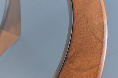 Vintage G Plan Circular Astro Teak Wood and Glass Coffee Table