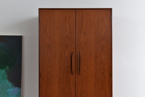 Vintage Double Teak Fresco Gentleman's Wardrobe by G Plan