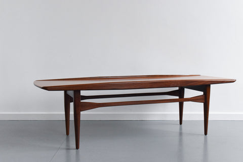Vintage Long Teak Coffee Table