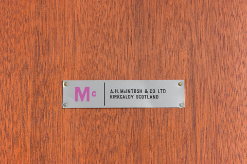 Vintage Teak Coffee Table with Magazine Rack by McIntosh