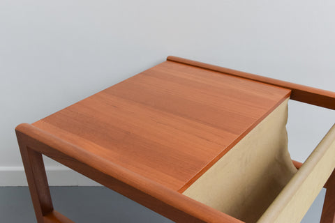 Vintage Teak Coffee Table with Magazine Rack by McIntosh