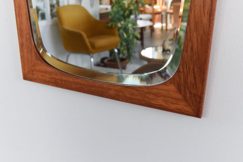 Vintage Danish Teak Mirror