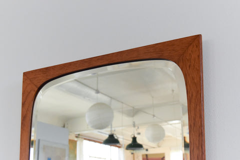 Vintage Danish Teak Mirror