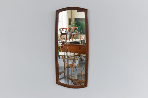Vintage Long Teak Mirror
