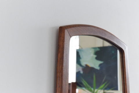 Vintage Long Teak Mirror