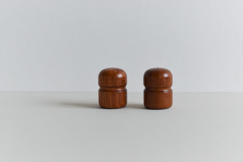 Vintage Wooden Salt and Pepper Pot