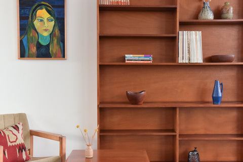 Vintage Teak Shelving Unit / Bookcase