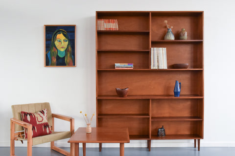 Vintage Teak Shelving Unit / Bookcase