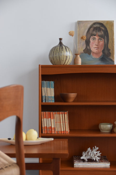 Vintage Teak Bookcase / Shelving Unit