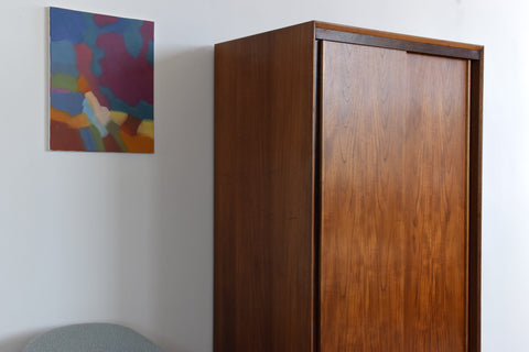Vintage Teak Single Wardrobe by Austinsuite