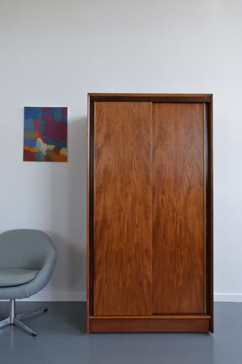 Vintage Teak Single Wardrobe by Austinsuite