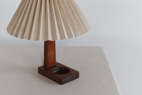 Vintage Teak Table Lamp Base