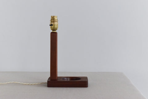 Vintage Teak Table Lamp Base