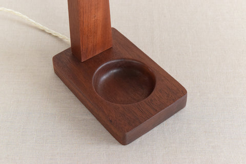 Vintage Teak Table Lamp Base