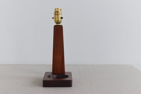 Vintage Teak Table Lamp Base