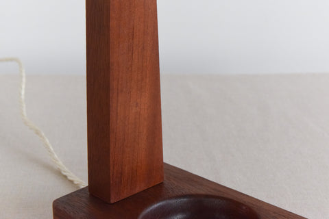 Vintage Teak Table Lamp Base
