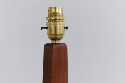 Vintage Teak Table Lamp Base