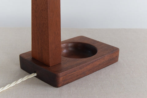 Vintage Teak Table Lamp Base