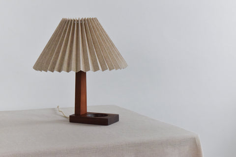 Vintage Teak Table Lamp Base