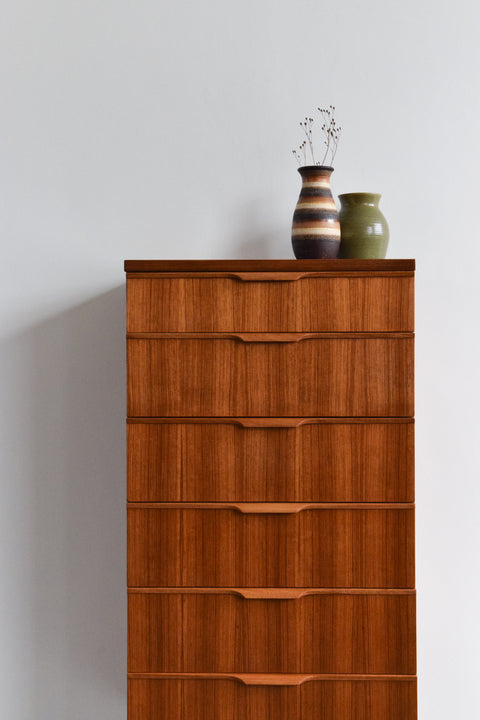 Vintage Teak Tallboy Chest of Drawers by Austinsuite