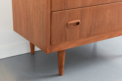 Vintage Teak Tallboy Chest of Drawers by Harris Lebus