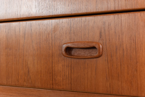 Vintage Teak Tallboy Chest of Drawers by Harris Lebus
