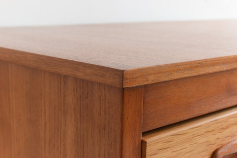 Vintage Teak Tallboy Chest of Drawers by Harris Lebus