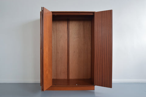 Vintage Triple Teak Fresco Wardrobe by G Plan