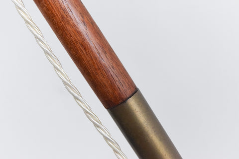 Rare Vintage Danish 1950s Fishing Rod Standing Lamp by Sven Aage Holm Sørensen for Holm Sørensen