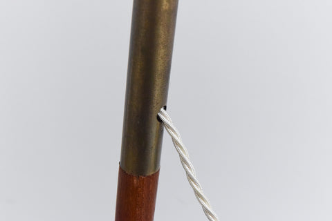 Rare Vintage Danish 1950s Fishing Rod Standing Lamp by Sven Aage Holm Sørensen for Holm Sørensen