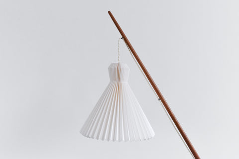 Rare Vintage Danish 1950s Fishing Rod Standing Lamp by Sven Aage Holm Sørensen for Holm Sørensen