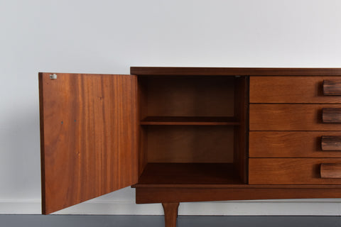 Vintage Teak and Rosewood Sideboard by Bath Cabinet Makers BCM