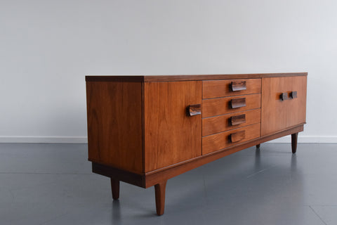 Vintage Teak and Rosewood Sideboard by Bath Cabinet Makers BCM