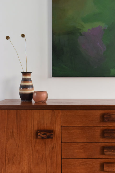 Vintage Teak and Rosewood Sideboard by Bath Cabinet Makers BCM