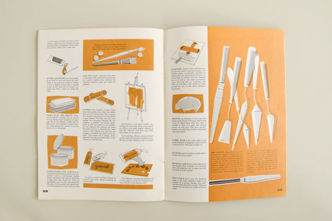Vintage The Beginner's Guide to Art Materials Book by Dixi Hall