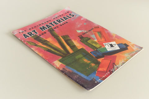 Vintage The Beginner's Guide to Art Materials Book by Dixi Hall