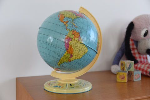 Vintage Tin Globe by Chad Valley